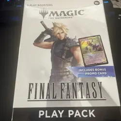 Magic The Gathering Final Fantasy Play Pack w/ 3 Packs & Promo SEALED - Image 1