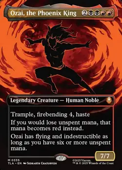 Ozai, the Phoenix King (0335) X1 BORDERLESS FOIL-NM/M-Avatar: The Last Airbender - Image 1