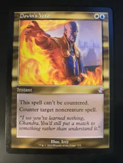 Dovin's Veto NM RETRO FRAME Time Spiral: Remastered MTG FREE SHIPPING - Image 1