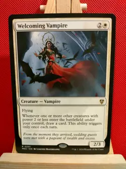 Welcoming Vampire - Commander: Murders at Karlov Manor - Rare - NM - MTG - Image 1