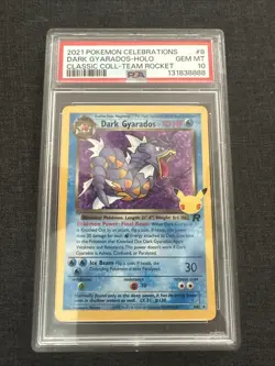 Dark Gyarados 8/82 Celebrations: Classic Collection Pokemon Psa 10 - Image 1