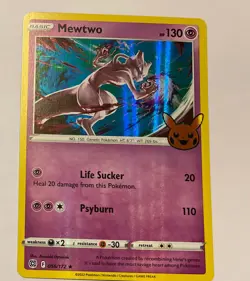 Mewtwo 056/172 Holo Trick or Trade BOOster 2022 Halloween Pokemon TCG - Image 1