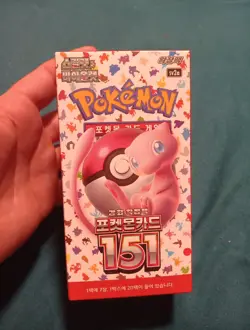 Pokemon Cards TCG 151 Booster Box Scarlet&Violet Korean Factory Sealed - Image 1
