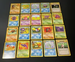 Pokemon Lot Of 20 1st Edition fossil cards NM - Mint Omanyte Sandslash Slowbro - Image 1