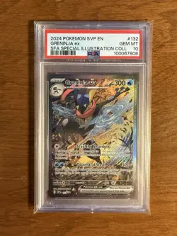 Greninja EX 132Sv: Scarlet & Violet Promo Cards Holo Shrouded Fable PSA 10 - Image 1