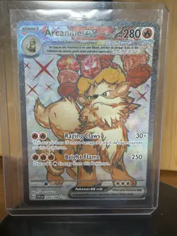 Pokemon TCG Arcanine EX Holo Card 224/198 SV01 Scarlet & Violet Base Set - Image 1