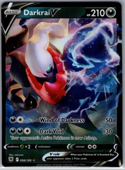 Darkrai V 098/189 SWSH10: Astral Radiance - Pokemon Card - NM - Image 1