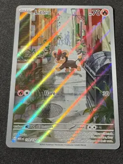 Litleo 139/132 Me01: Mega Evolution Illustration Rare Pokemon Card Tcg - Image 1