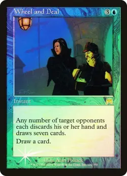 Onslaught MTG FOIL Wheel and Deal Magic - Image 1