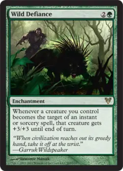 1x Wild Defiance - Foil Moderate Play MTG Magic - Kid Icarus - - Image 1