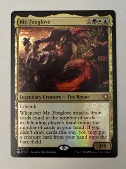 1x Foil Mr. Foxglove - Commander: Bloomburrow -NM-Mint - MTG - Image 1