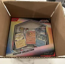 Case of 6 - Pokemon S&V Prismatic Evolutions SEALED Poster Collections with Case - Image 1