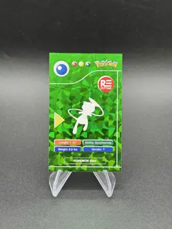 Pokemon Mew Green Cracked Ice Holo Pokedex Black Edition 2024 Peru - Image 2