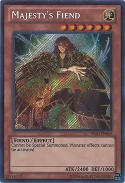 Yugioh! HP Majesty's Fiend - PRIO-EN034 - Secret Rare - Unlimited Edition Heavil - Image 1