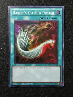 Yugioh! - Harpie's Feather Duster EG01-EN022 - Super Rare 1st Edition - LP - Image 1