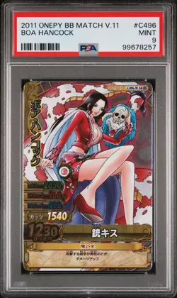 PSA 9 One Piece OnePY Match Bandai Carddass - Boa Hancock card Mint POP 3 - Image 1
