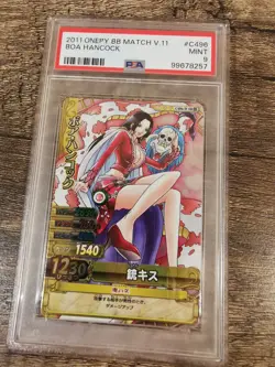 PSA 9 One Piece OnePY Match Bandai Carddass - Boa Hancock card Mint POP 3 - Image 4
