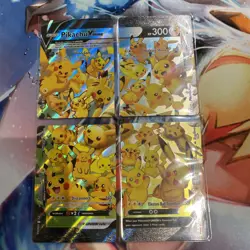 ?? Pikachu V-Union [Set of 4] SWSH: Sword & Shield Promo Cards Holo NM ?? - Image 1