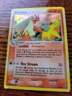 PL! - Blaziken 3/109 Ruby and Sapphire Holo Rare Pokemon Card - Image 1