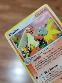 PL! - Blaziken 3/109 Ruby and Sapphire Holo Rare Pokemon Card - Image 2