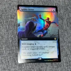MTG Spider-Sense 0254 Foil (Extended Art) Marvel's Spider-Man NM SPM - Image 1