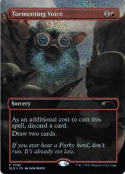 MTG Tormenting Voice (Confetti Foil (2334) | NM Foil | Secret Lair Furby {SLD} - Image 2