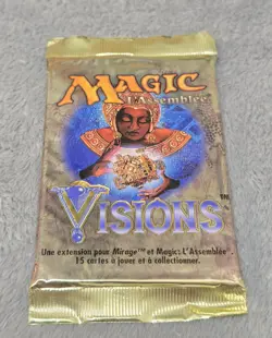 Magic The Gathering VISIONS Booster Pack Sealed *FRENCH* - Image 1