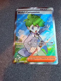 Wally's Compassion 176/132 Mega Evolution Holo Ultra Rare Full Art Pokemon Card - Image 1