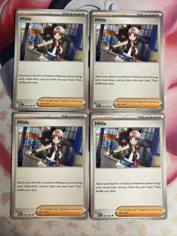 4x Hilda 084/086 Trainer Playset Pokemon Tcg White Flare English - Image 1