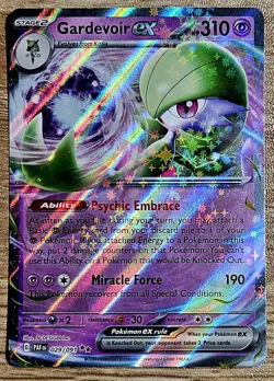 Pokemon TCG Gardevoir ex Scarlet & Violet Paldean Fates 29/91 Holo Double Rare - Image 1