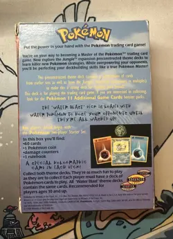 Water Blast Pokemon Theme Deck Empty Box WOTC 1999 - Image 2