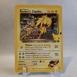 Rocket's Zapdos 15/132 Holo Rare 25th Celebrations Pokemon TCG NM - Image 1
