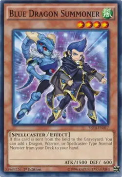 1x (EX) Blue Dragon Summoner - YS14-EN017 - Common - 1st Edition YuGiOh - Image 1
