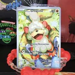 Hisuian Growlithe 181/167 Pokemon Twilight Masquerade Holo Full Art Card - Image 1