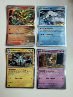 Pokemon Surging Sparks Build & Battle Prerelease Decks Promo Cards (4) - Image 1