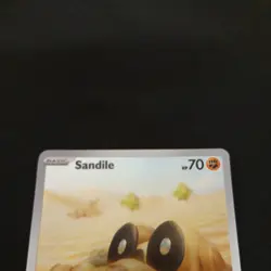 Pokemon TCG Sandile Rare Illustration Card SV1 Scarlet Violet Base 216/198 - Image 3
