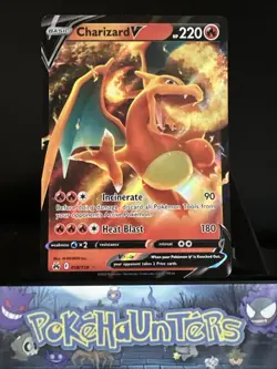 Pokemon Card Charizard V 018/159 Crown Zenith Half Art Ultra Rare Near Mint - Image 1