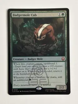 Badgermole Cub #0167 Foil NM-M Avatar: The Last Airbender Magic The Gathering - Image 1