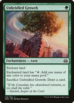 1x Unbridled Growth NM Eng MTG - Aether Revolt - Image 1