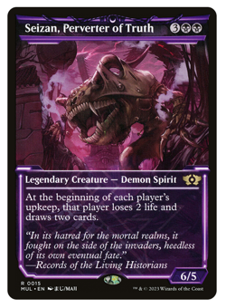 MTG - Showcase Seizan, Perverter of Truth - Rare - Multiverse Legends (MUL) - NM - Image 1
