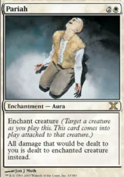 1x Pariah Light Play, English 10th Edition MTG Magic - Image 1