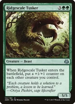 1x Ridgescale Tusker NM Eng MTG - Aether Revolt - Image 1