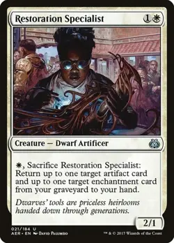 1x Restoration Specialist NM Eng MTG - Aether Revolt - Image 1