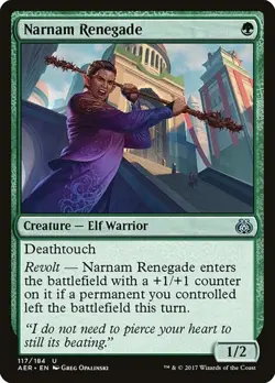 1x Narnam Renegade NM Eng MTG - Aether Revolt - Image 1
