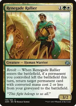 1x Renegade Rallier NM Eng MTG - Aether Revolt - Image 1