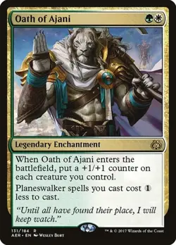1x Oath of Ajani NM Eng MTG - Aether Revolt - Image 1