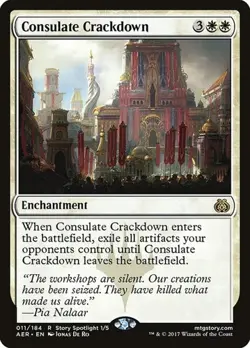 1x Consulate Crackdown NM Eng MTG - Aether Revolt - Image 1
