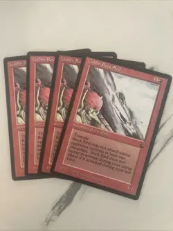 MTG - Goblin Rock Sled x4 - The Dark - NM English Magic 1994 - Image 1