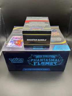 Sealed Pokemon TCG Phantasmal Flames ETB Elite Trainer Box & Booster Bundle - Image 3