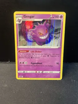 Gengar 85 / 202 Pokemon Sword & Shield Base Set 2020 Holo Rare TCG RARE - Image 1